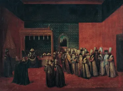 Sultan Ahmet Iii Receiving A European Ambassador