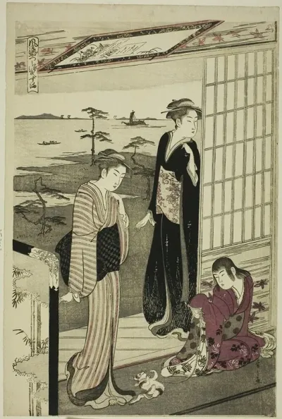 Suma From The Series A Fashionable Parody Of The Tale Of Genji Furyu Yatsushi Genji