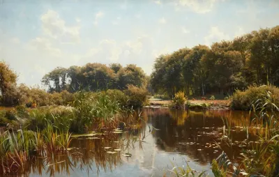Summer Clouds Reflection