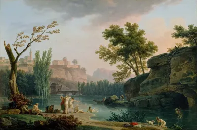 Summer Evening Landscape In Italy