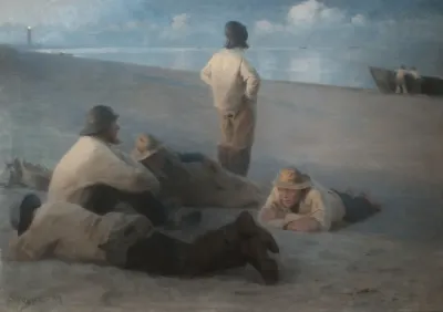 Summer Evening On The Beach At Skagen