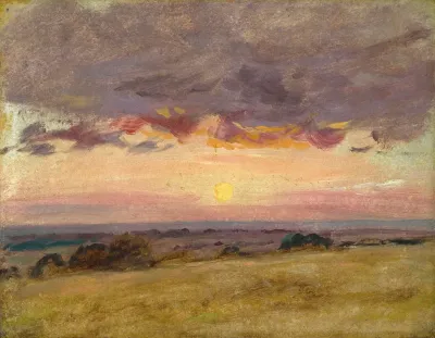 Summer Evening With Storm Clouds