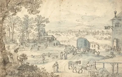 Summer Harvest In An Extensive Landscape