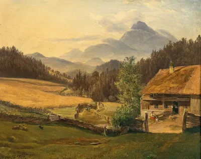 Summer Landscape In The Mountains