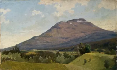 Summer Landscape With Mountain