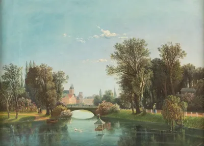 Summer Park Landscape