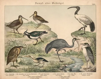 Sumpf Oder Wadvogel