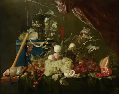 Sumptuous Fruit Still Life With Jewellery Box