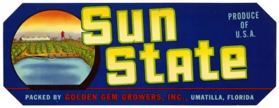 Sun State Produce Label