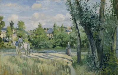 Sunlight On The Road Pontoise