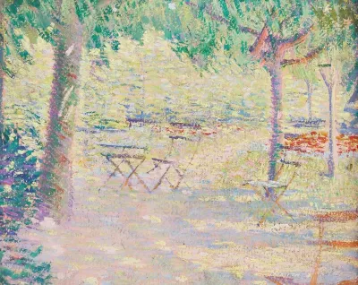 Sunlit Outdoor Terrasse Giverny
