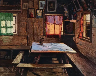 Sunlit Room In A Farmhouse