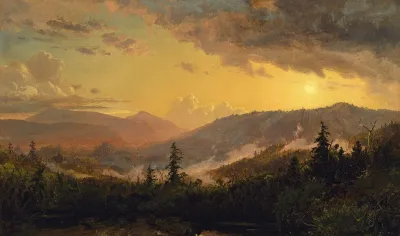 Sunset After A Storm In The Catskill Mountains