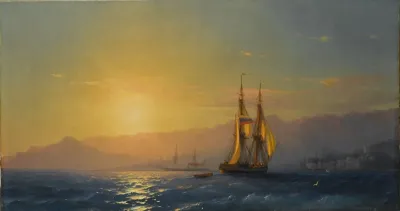 Sunset At Sea 3