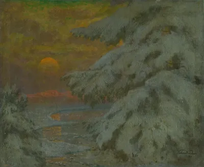 Sunset In Winter