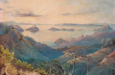 Sunset On The Kikowhakarere Gorges At Coromandel