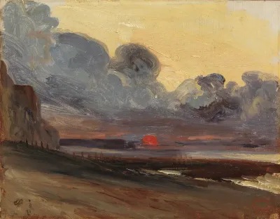 Sunset On The Normandy Coast