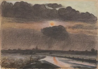 Sunset On The River