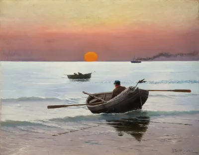 Sunset On The Sea 2
