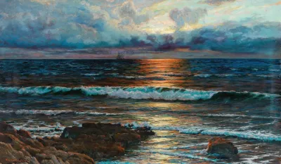 Sunset On The Seashore