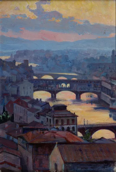 Sunset Over Arno