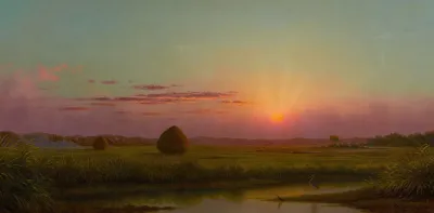 Sunset Over The Marsh