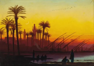 Sunset Over The Nile