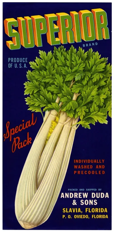 Superior Brand Celery Label 2
