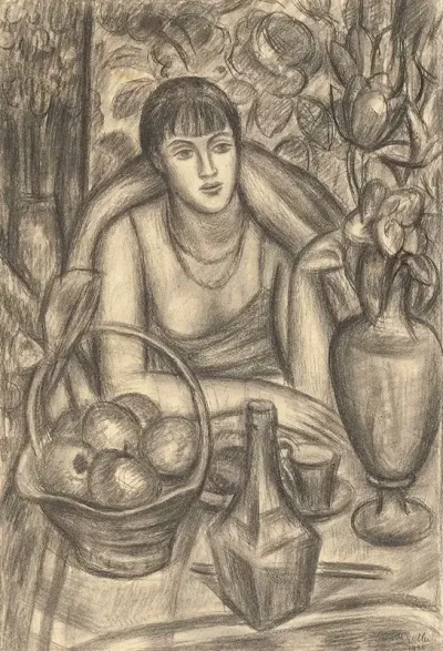 Supper Study For Portrait Of Natalie Denny