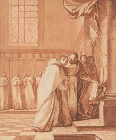 Supporters Of The League Pursue The Blessed Abbot To Rome