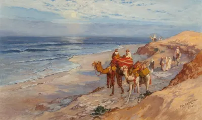 Sur La Cote De Tanger Latlantique