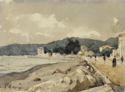Sur Les Bords De La Mer A Nice