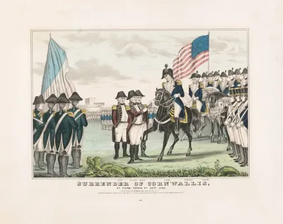 Surrender Of Cornwallis At York Town Va Oct 1781