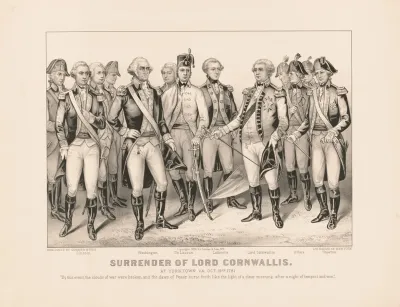 Surrender Of Lord Cornwallis At Yorktown Va Oct 19th 1781