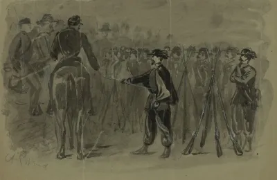 Surrender Of The Revolting Garibaldi Guards To The U S Cavalry
