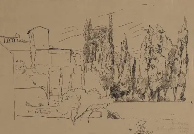 Surroundings Of The Monastery Of St Francis In Florence