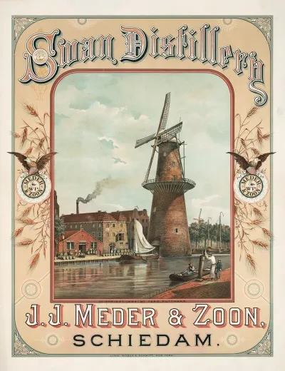 Swan Distillery J J Meder Zoon Schiedam