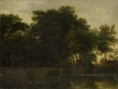 Swan Lake In A Park