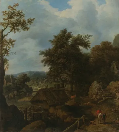 Swedish Landscape With A Water Mill