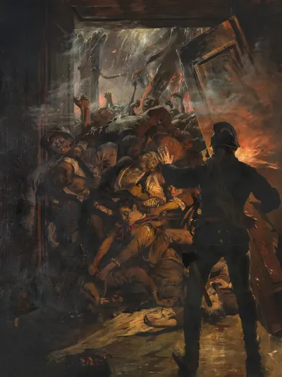 Szene Vom Brand Des Ringtheaters