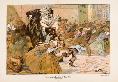 Szene Vor Dem Zeughaus 13 Marz 1848