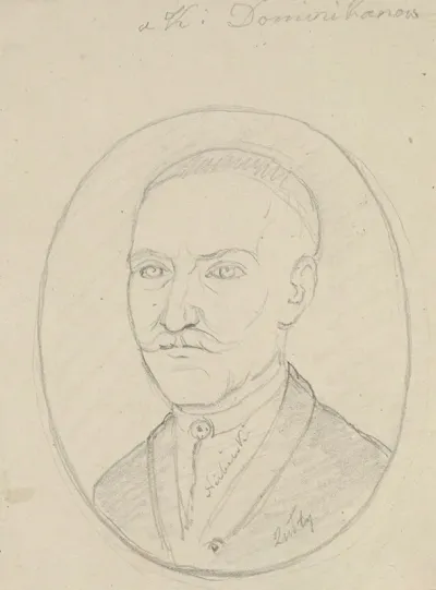 Szkic Popiersia Stanislawa Rysiewicza Zm 1779 Meza Klary Z Epitafium Z Kosciola Dominikanow W Krakowie
