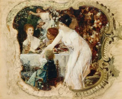 Table Delights Study For The City Theatre In Karlsbad Today Karoly Vary Cz
