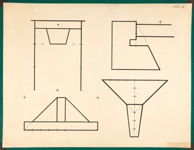 Table With Drawer Paper Hat Funnel Etc