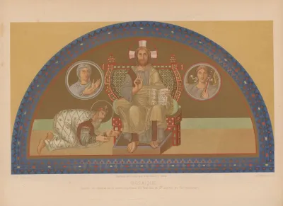 Tableau Au Dessus De La Porte Imperiale Du Narthex De Ste Sophie De Constantinople
