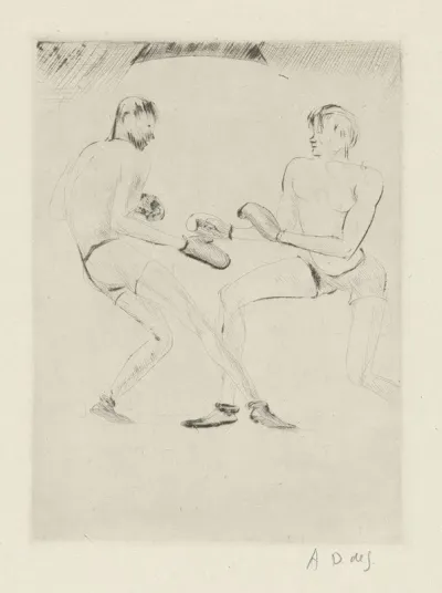 Tableau De La Boxe Illustre De 29 Gravures A Leau Forte Pl 14