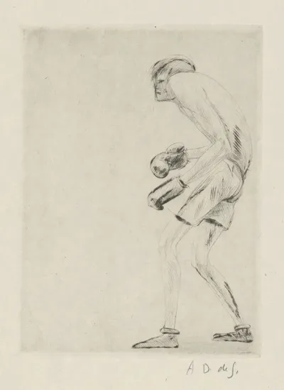Tableau De La Boxe Illustre De 29 Gravures A Leau Forte Pl 15