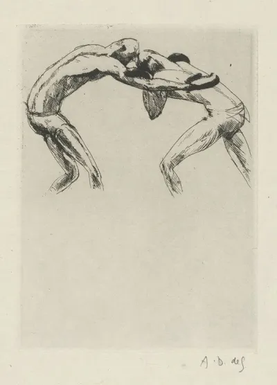 Tableau De La Boxe Illustre De 29 Gravures A Leau Forte Pl 16