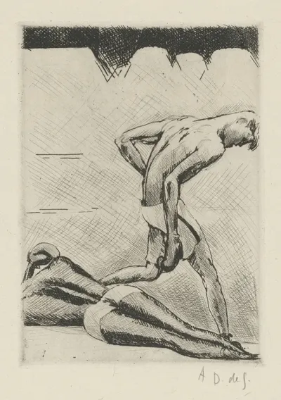 Tableau De La Boxe Illustre De 29 Gravures A Leau Forte Pl 17