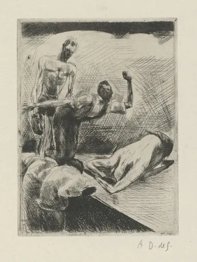 Tableau De La Boxe Illustre De 29 Gravures A Leau Forte Pl 19